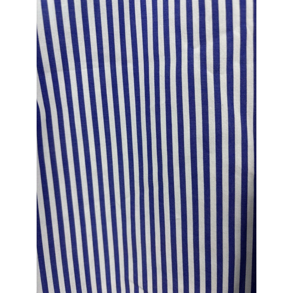 Vineyard Vines Stripe Blouse M Blue White Cotton Coastal Preppy Capsule Chic - Picture 6 of 9